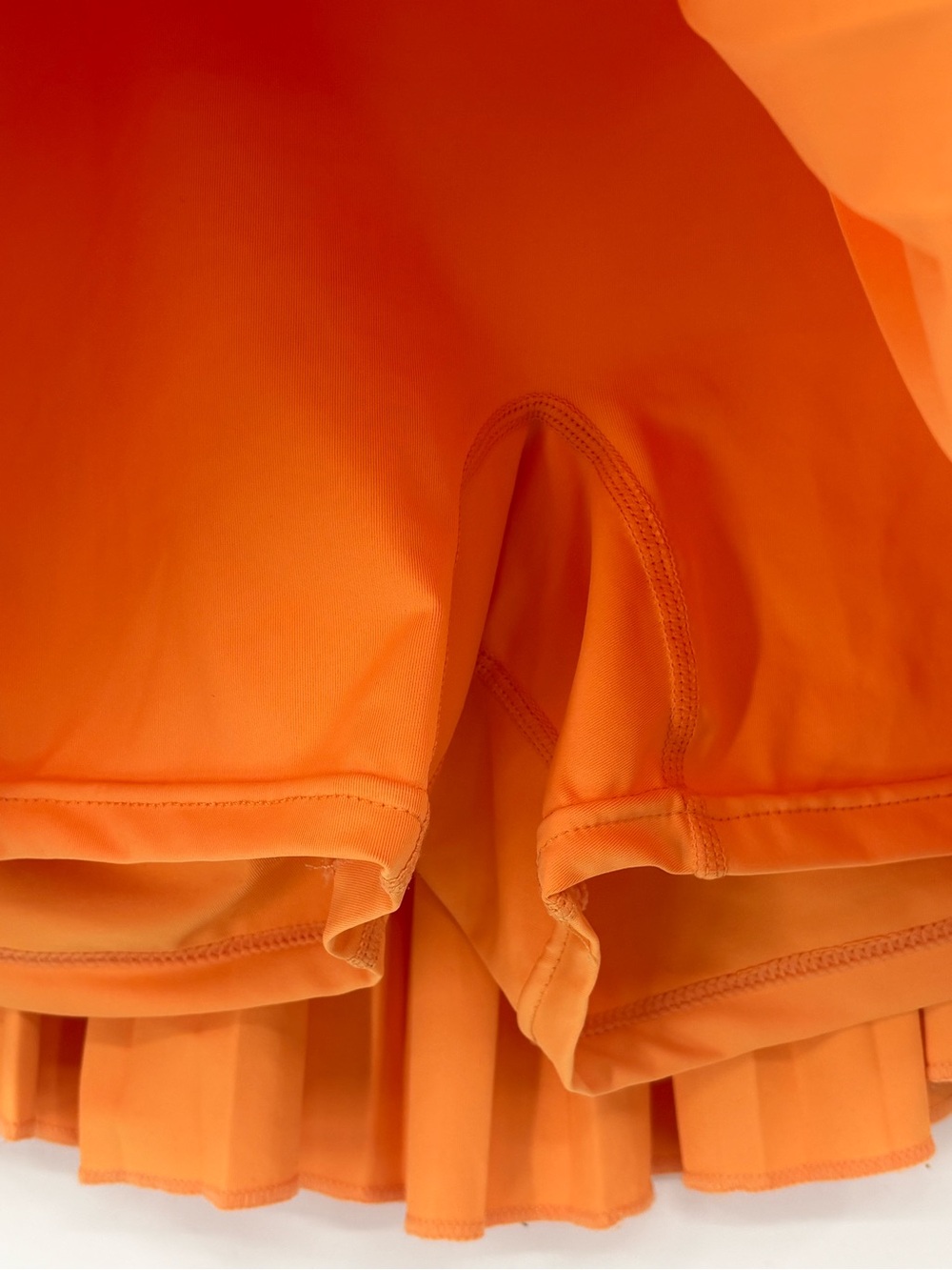 Goldhinge Orange Pleated Tennis Skirt With Built In Shorts Tenniscore Medium - Picture 4 of 6